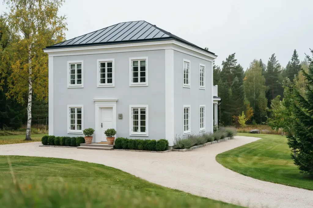 fasadbyte och renovering av putsfasad p villa i skottv ng kers styckebruk