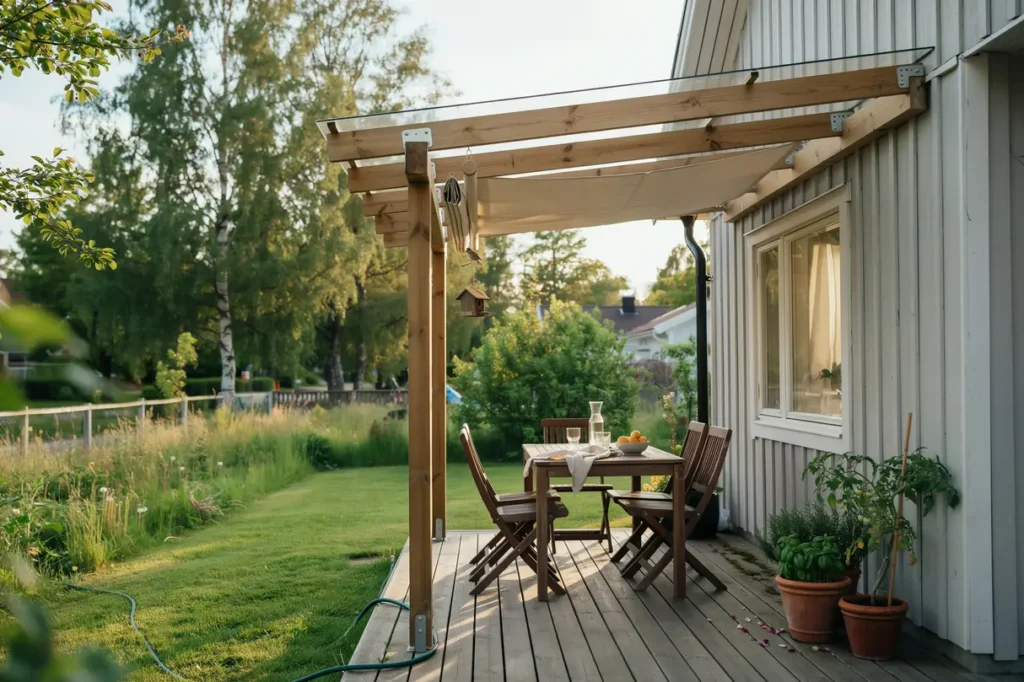 sommarchans i juli s bygger du pergola med solskydd som f rl nger livet utomhus